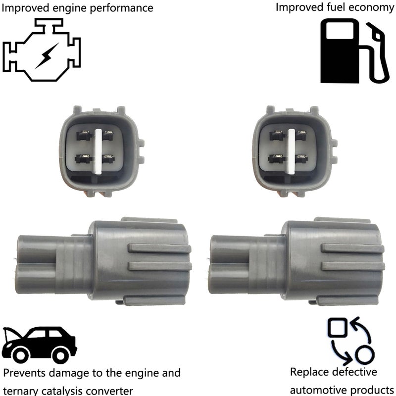 Dropwater 1 Pair Downstream Rear O2 Oxygen Sensor Replacement for Toyota 2007 2008 2009 4Runner,2006-2005 Tundra 4.0L 4.7L Replaces#234-4260 15104 75-3526 ES20326 24453,Set of 2pcs - Image 5